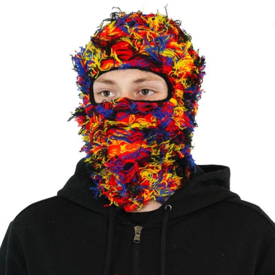 Knitted Camo Wool Balaclava