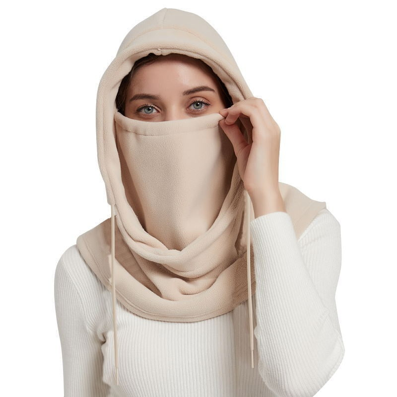 Women's Winter Scarf Mask Integrated Balaclava